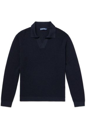 Frescobol Carioca Orlando Merino Wool Polo Sweater