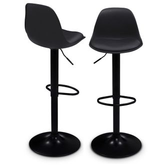 IDMarket Set Di 2 Sgabelli Da Bar Karl Design Con Piede Nero