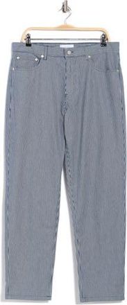Les Deux Ryder Stripe Cotton Jeans in Navy/Ivory at Nordstrom Rack, Size 30 X 32
