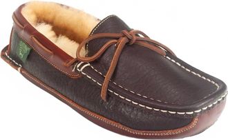 Cloud Nine Mens Leather Driving Moccasin In Chocolate