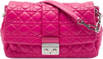 Dior Pre-owned Dior Lambskin Cannage New Lock Flap Ladies 4NGA359WGHDOW0C0