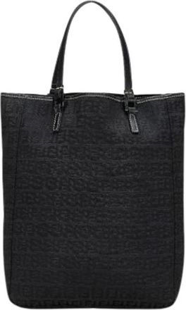 Fendi Pre-owned Zucchino Tote Bag - Dames - Vintage Shopper - Zwart - ONE Size - Leer - Vintage