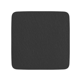 Villeroy & Boch Manufacture Rock Square Serving/Gourmet Plate in Black at Nordstrom