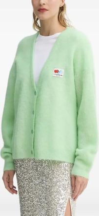 American Vintage Cardigan con applicazione - Verde