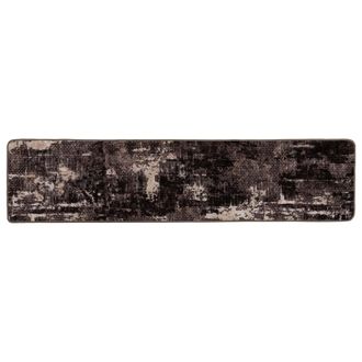 vidaXL Pasillo De Alfombra Marsa Negro 80 X 450 Cm Poli&eacute;ster Y Pvc Vidaxl