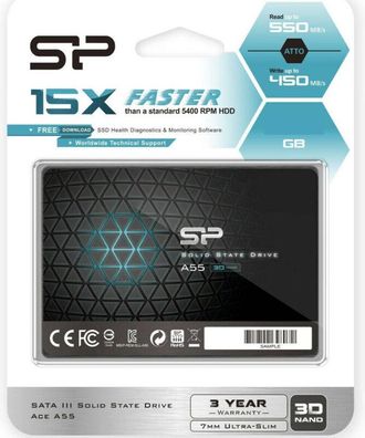 Trade Shop Trade Shop - Hard Disk Interno Ssd 512gb High Sata 3 2,5 Per Computer Desktop Laptop Sp A55