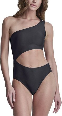 DKNY Dkny One Shoulder Swimsuit With Cutout