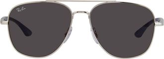Ray-Ban Ray Ban Dark Grey Aviator Unisex Sunglasses RB3683 003/B1 56