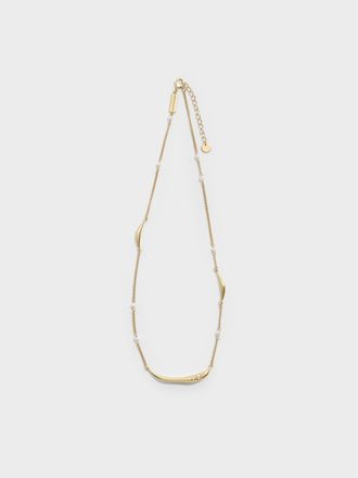 Charles & Keith Corrine Pearl Sculptural Necklace