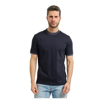 HUGO BOSS Tops, Heren, Blauw, M, Katoen, Tessler T-Shirt