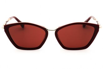 Max Mara MM0162 Cat-Eye Metal Frame Sunglasses - Bordeaux