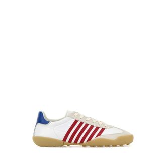Dsquared2 Sneakers, male, White, Size: 8 1/2 US Striped Sneakers