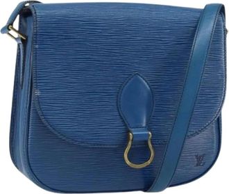 Louis Vuitton Pre-owned Vintage Cross Body Bag - Dames - Vintage Schoudertas - Blauw - ONE Size - Leer - Vintage