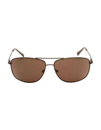 Calvin Klein Womens Calvin Klein Brown Lens Brown Sunglasses - Size: ONE size