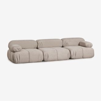 Sklum Sof&aacute; Modular De 3 Piezas En Boucl&eacute; Envasado Al Vac&iacute;o Kendall Sklum