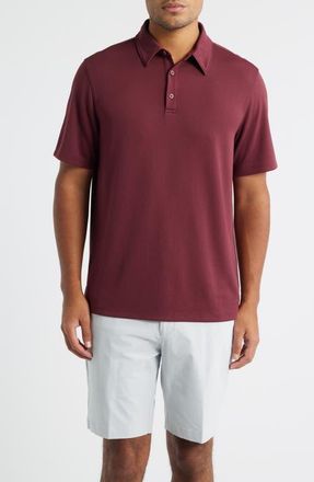 Zella Swing Golf Polo in Burgundy Tannin at Nordstrom, Size Xx-Large