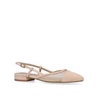 Steve Madden Womens Belinda M 215 Ballet Flats - Tan Fabric - Size UK 6