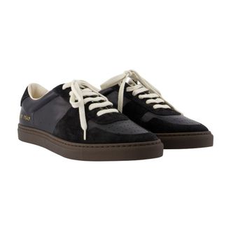 Common Projects Womens Bball Slim Sneaker Black Calfskin