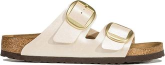 Birkenstock Sandalen Arizona Big Buckle Birko Flor - Dames - Sandalen - Wit - 38 EU - Leer - Schoenen