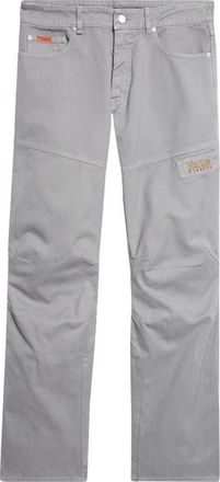 Martine Rose Regular Fit Cotton Straight Leg Utility Jeans in Grey at Nordstrom, Size Medium