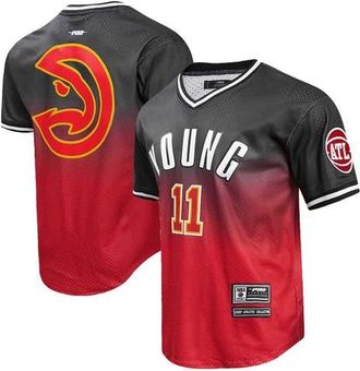 Pro Standard Mens Post Trae Young Black/Red Atlanta Hawks Ombre Name & Number T-Shirt at Nordstrom, Size Large