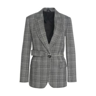 Liu Jo Blazers, female, Gray, XS, Elegant Glencheck Blazer for Women