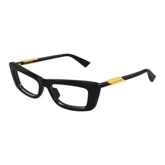 Bottega Veneta Oversized Cat-eye Frame - female - Bottega Veneta - Glasses - Black - 55 MM - Accessories