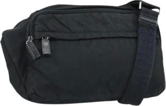 Prada Pre-owned Cross Body Bags, female, Black, Size: ONE SIZE Pre-owned Vintage Shoulder Bag