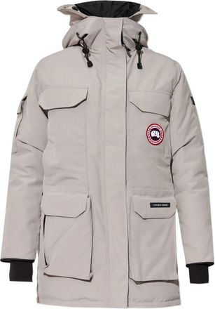 Canada Goose Parka met logopatch - Grijs