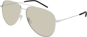 Saint Laurent Brown Pilot Unisex Sunglasses CLASSIC 11 071 59