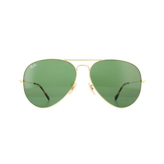 Ray-Ban Unisex Aviator Mens Gold Grey Gradient RB3025 Sunglasses Metal - One Size