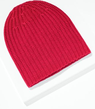 Talbots Chunky Cashmere Beanie - Red - 001 Talbots