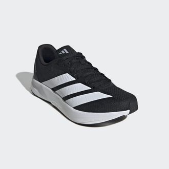 adidas Laufschuh ADIDAS PERFORMANCE DURAMO RC2, Herren, Gr. 42,5, schwarz-weiss (core schwarz, cloud wei&szlig;, halo silber), Textil, Schuhe Laufschuh, sehr leich
