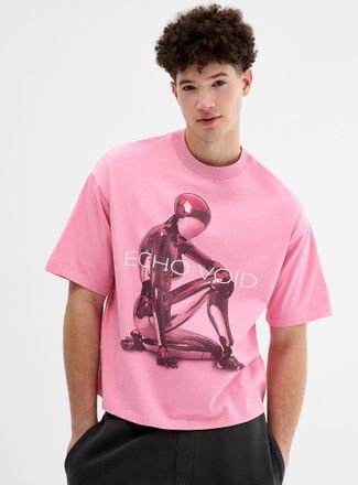 Djab Mens Humanoid graphic T-shirt Oversized fit