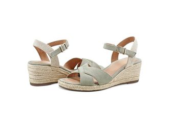 Easy Spirit Shandra Womens Sandals Light Green Suede : 6.5 M (B), Suede/Textile