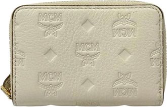 MCM Vintage, unisex, Beige, ONE Size, Leer, Pre-owned Business card case