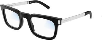 Saint Laurent unisex, Accessoires, Zwart, Maat: 51 MM Leer