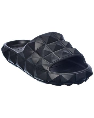 Valentino Roman Stud Turtle Rubber Slide