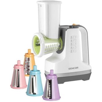 Sencor Recortadora Y Ralladora Con Sorbetera De 150 W, Color Blanco