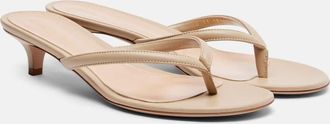 Gianvito Rossi Calypso 35 leather thong sandals