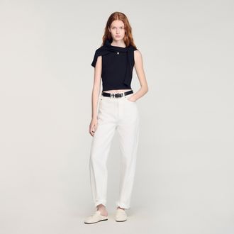 Sandro Sleeveless short knit jumper