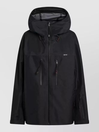 Prada hooded jacket long sleeves multiple zip pockets