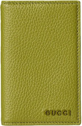 Gucci Portacarte GG Marmont - Heren - Portefeuilles - Groen - ONE Size - Leer - Accessoires