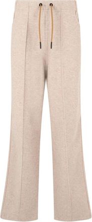 Moncler Flared Joggers - Dames - Sweatpants - Beige - S - Polyester - Broeken