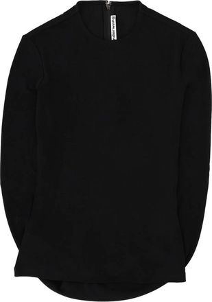 Alexander Wang Top met lange mouwen en gedrapeerde achterkant - Dames - Longsleeves - Zwart - M - Tops