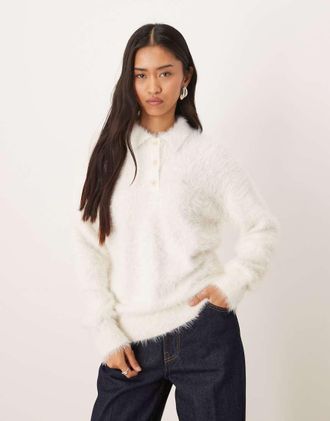 Calvin Klein Jeans Maglione beige soffice stile polo-Neutro