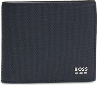 BOSS Portafoglio con stampa - Blu