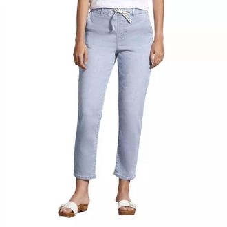 Tribal Womens Audrey Drawcord Waist Pants In Tide Blue