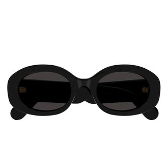 Chlo&eacute; Sunglasses, female, Black, Size: 53 MM Naomy Oval Sunglasses