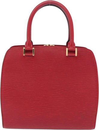 Louis Vuitton Pont Neuf Handbag Epi Leather Red Leather Handbag (Pre-Owned)